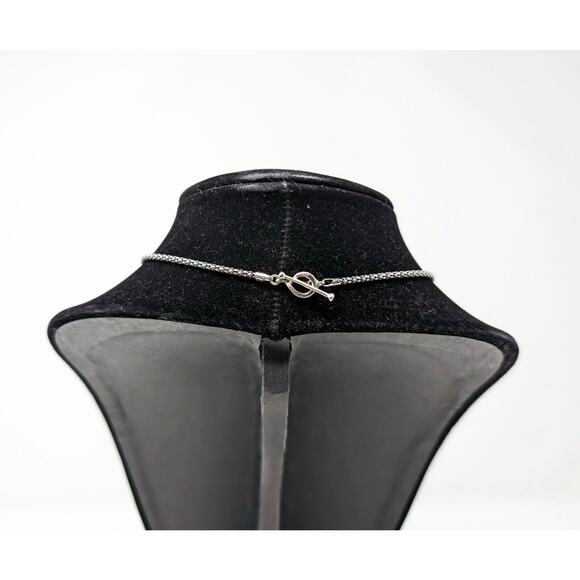 Michael Dawkins Starry Night Sterling Silver Teardrop Pendant Enhancer Necklace - Picture 8 of 10